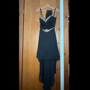 Black asymmetrical dress